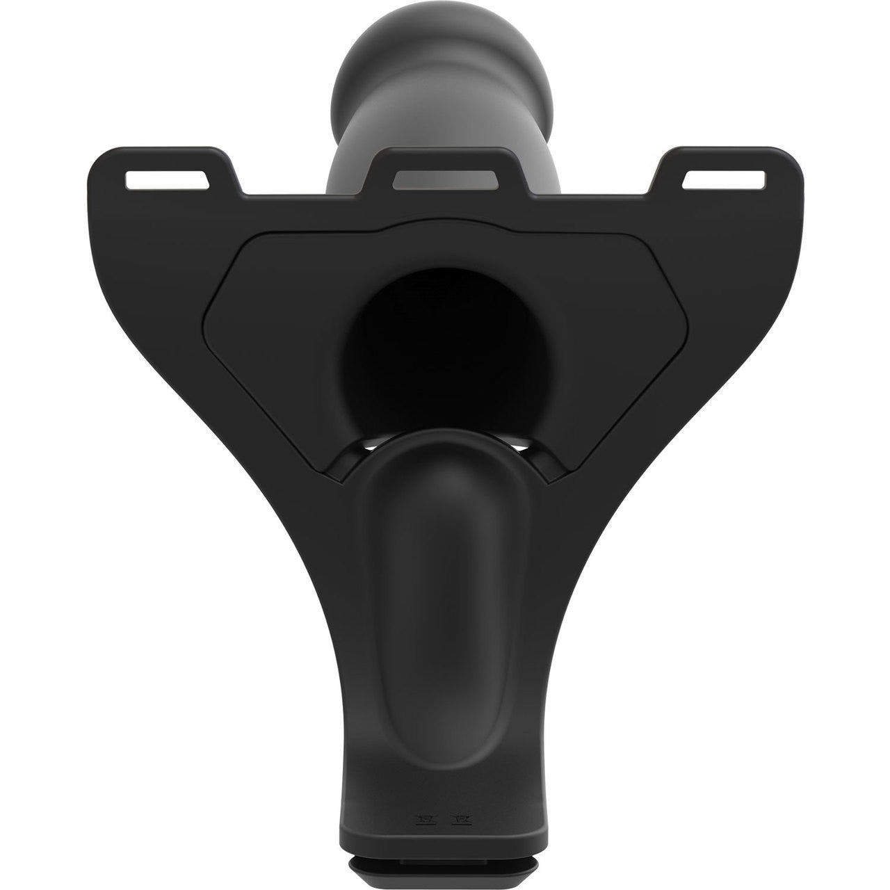 Body Extensions BE Naughty Hollow Vibrating Silicone Strap-On System With 3 Attachments by Doc Johnson