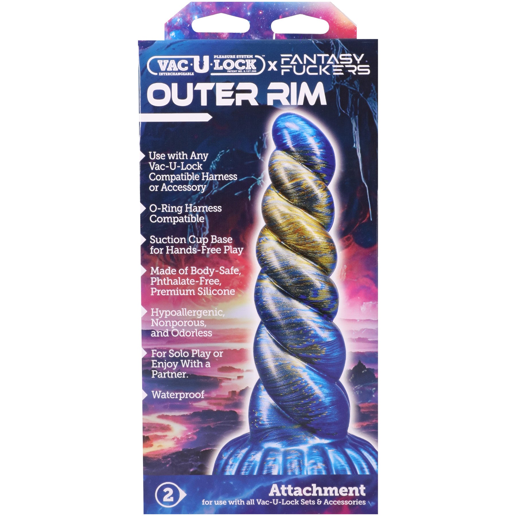 Vac-U-Lock X Fantasy Fuckers Outer Rim 8.5" Silicone Dildo