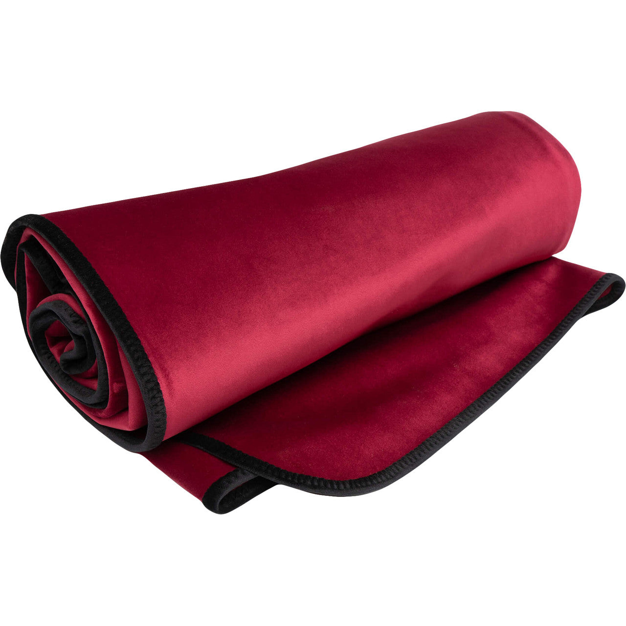 Fascinator Travel Throw Moisture-Proof Sensual Blanket - Microvelvet Merlot 53" x 36"