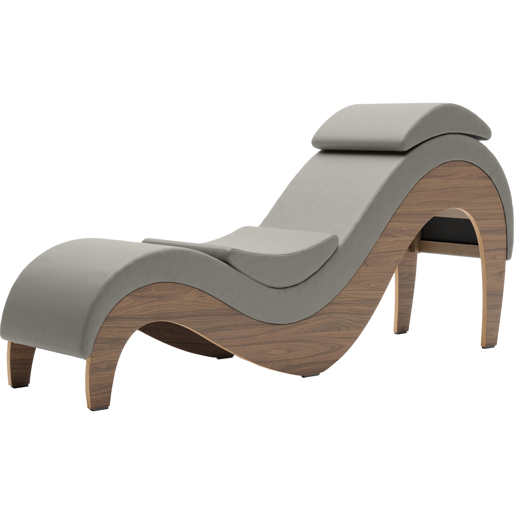 Liberator Supervio Luxury Chaise With Cuff Kit Restraints - Walnut & Ash