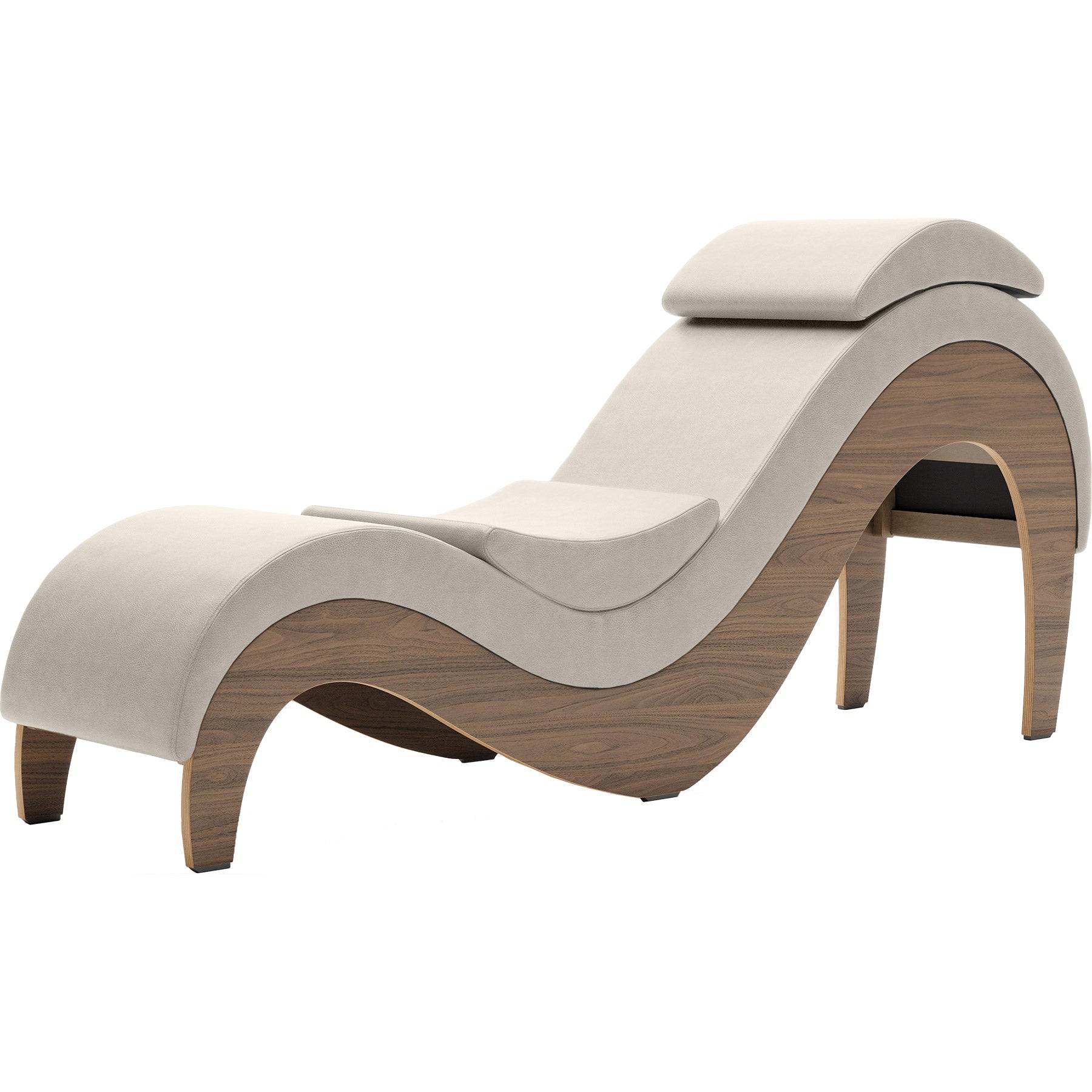 Liberator Supervio Luxury Chaise With Cuff Kit Restraints - Walnut & Coyote