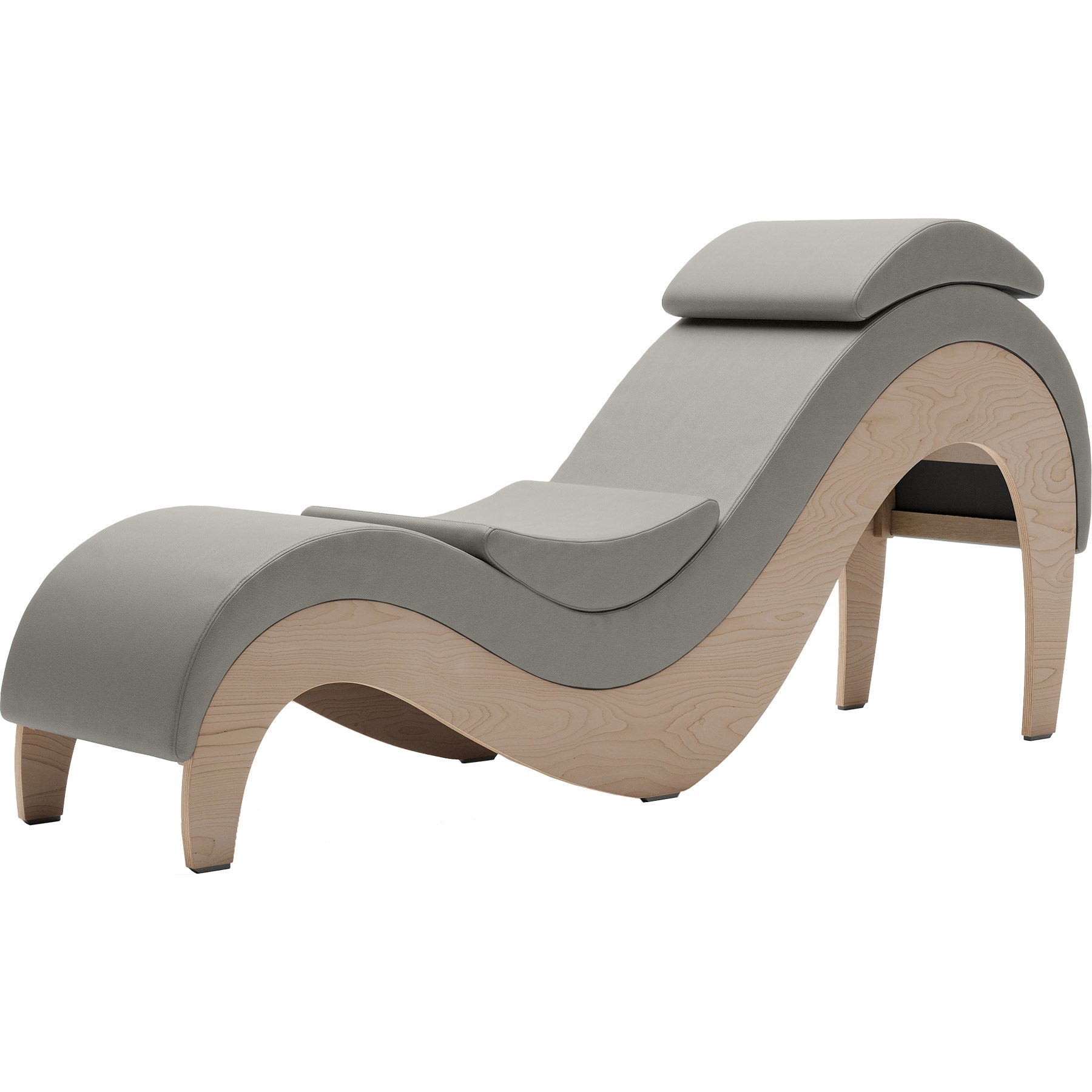 Liberator Supervio Luxury Chaise With Cuff Kit Restraints - Maple & Silver