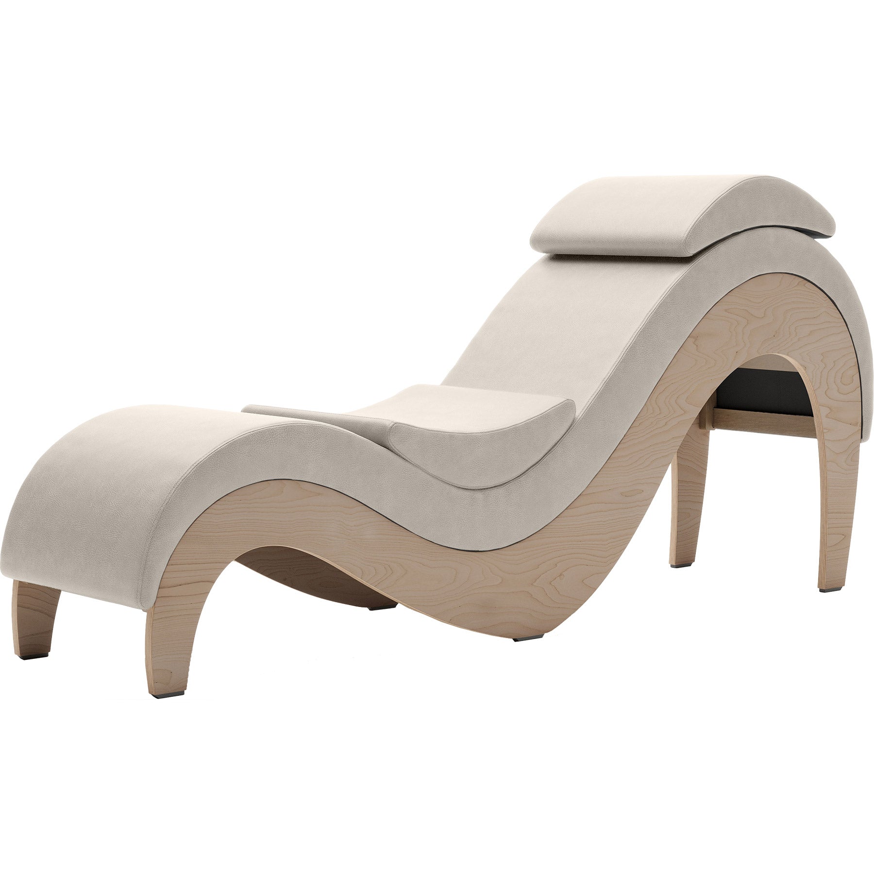 Liberator Supervio Luxury Chaise With Cuff Kit Restraints - Maple & Coyote