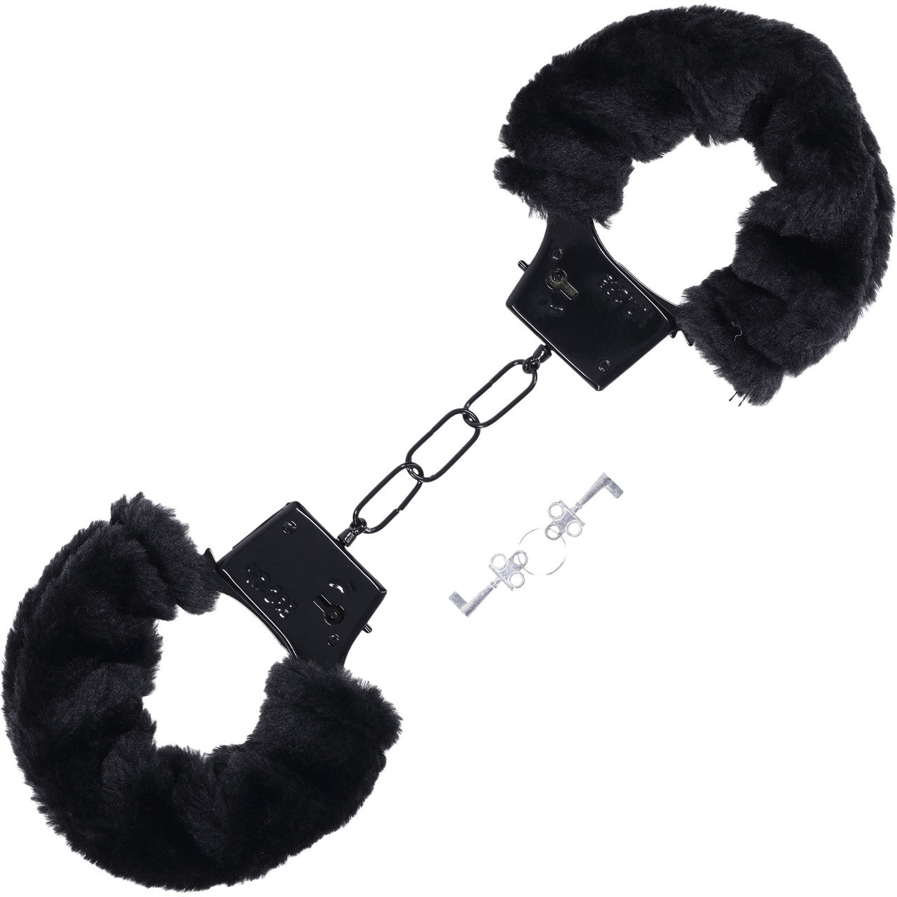 MERCI Fluff Cuffs Furry Handcuffs By Doc Johnson - Black