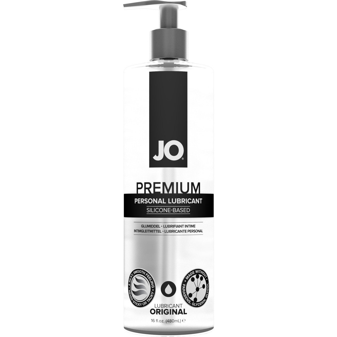 JO Premium Original Silicone Personal Lubricant 16 fl oz JO Premium Original Silicone Personal Lubricant 16 fl oz