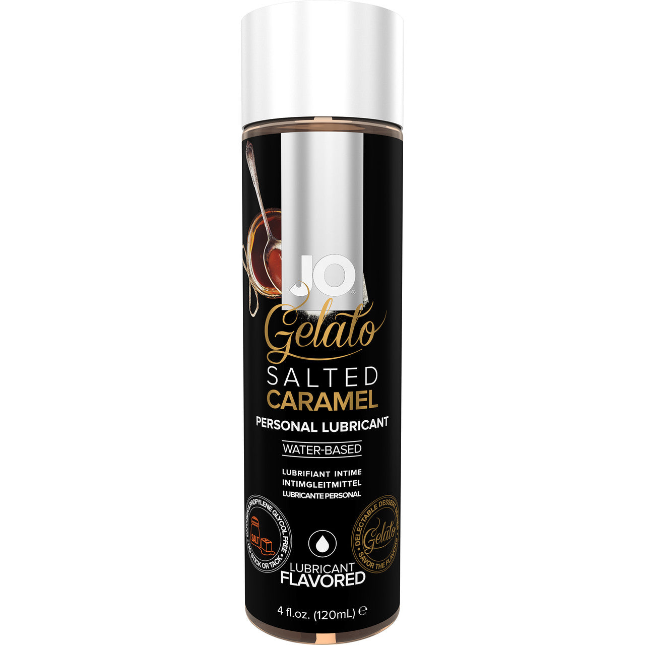 JO Gelato Salted Caramel Water Based Personal Lubricant 4 fl oz JO Gelato Salted Caramel Water Based Personal Lubricant 4 fl oz