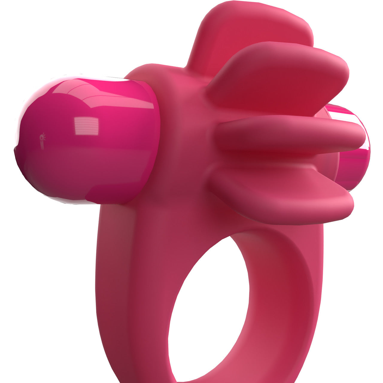 4B Skooch Vibrating Silicone Cock Ring By Screaming O - Strawberry