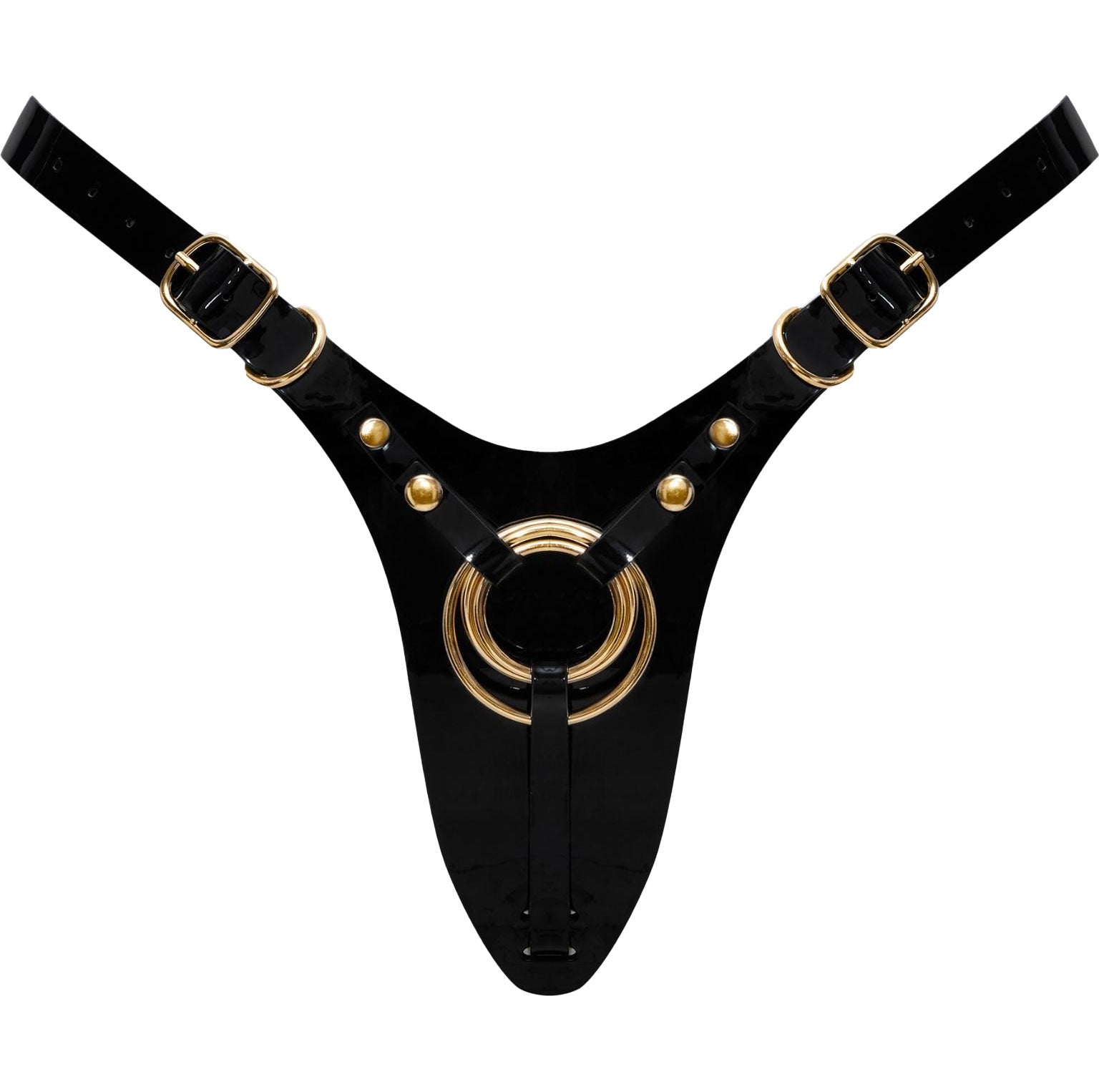 Strap-on-Me Fabulous Faux Leather Harness - Black