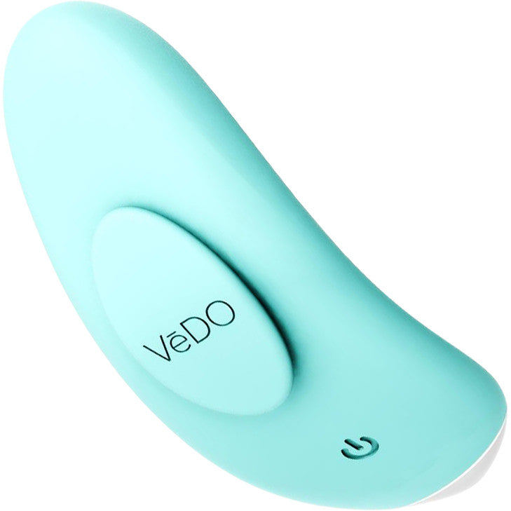 NIKI Rechargeable Silicone Panty Vibrator by VeDO - Turquoise NIKI Rechargeable Silicone Panty Vibrator by VeDO - Turquoise