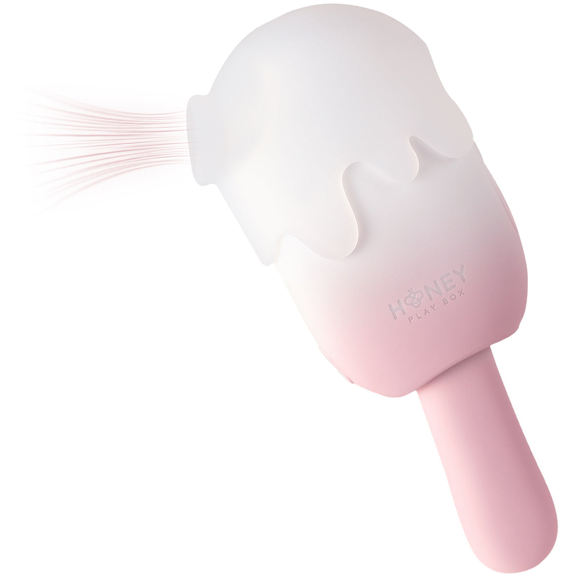 Honey Play Box BITE ME Sucking Tapping & Vibrating Cream Pop Clit Stimulator - Pink