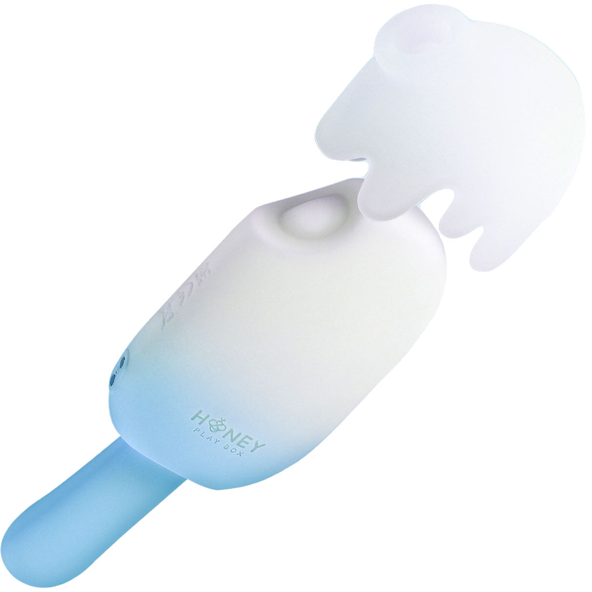 Honey Play Box BITE ME Sucking Tapping & Vibrating Cream Pop Clit Stimulator - Blue