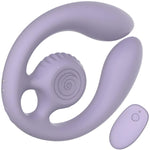 SVibe Snail GIZI Duo Silicone Rechargeable Waterproof Couples Vibrator - Lilac