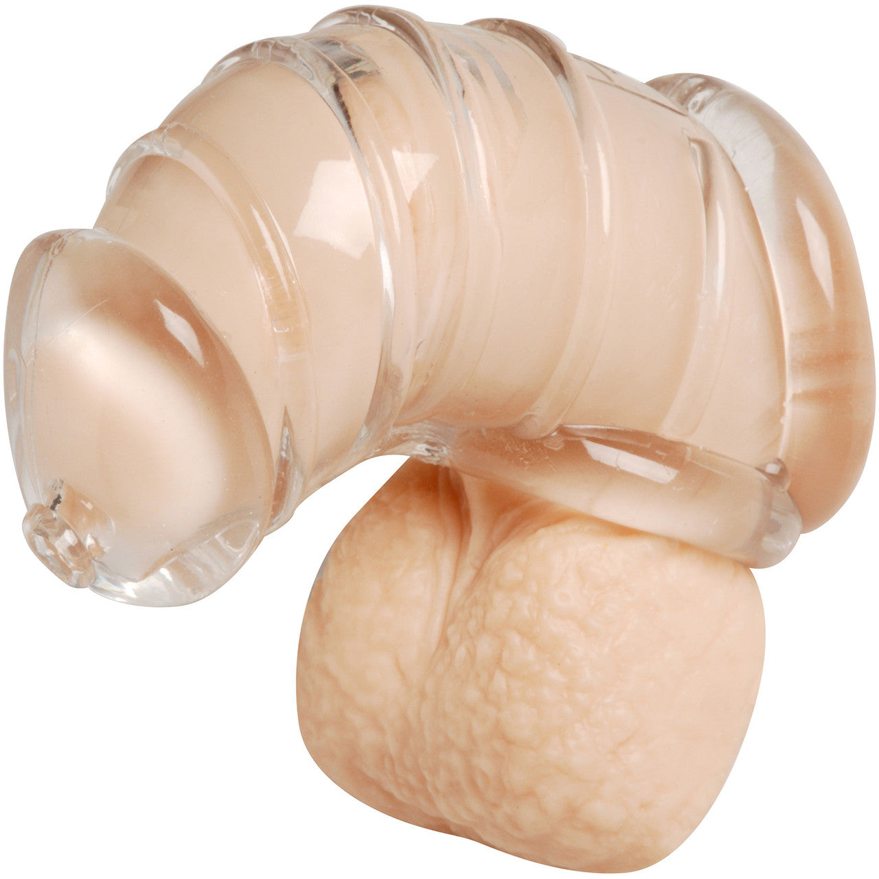 Master Series Detained Soft Body Chastity Cage - Clear