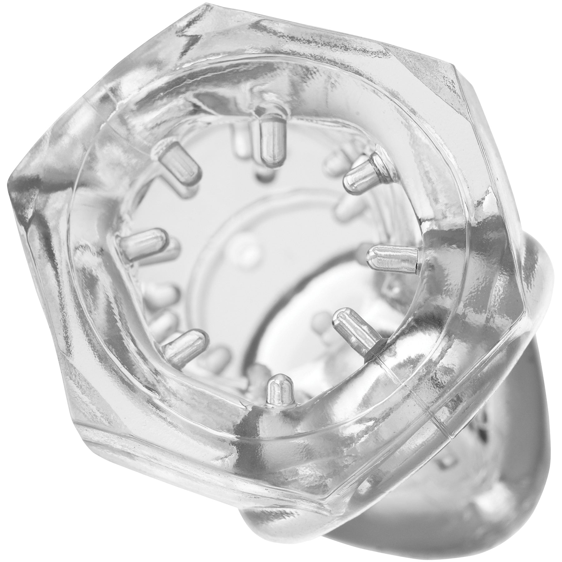 Master Series Detained 2.0 Restrictive Chastity Cage With Nubs