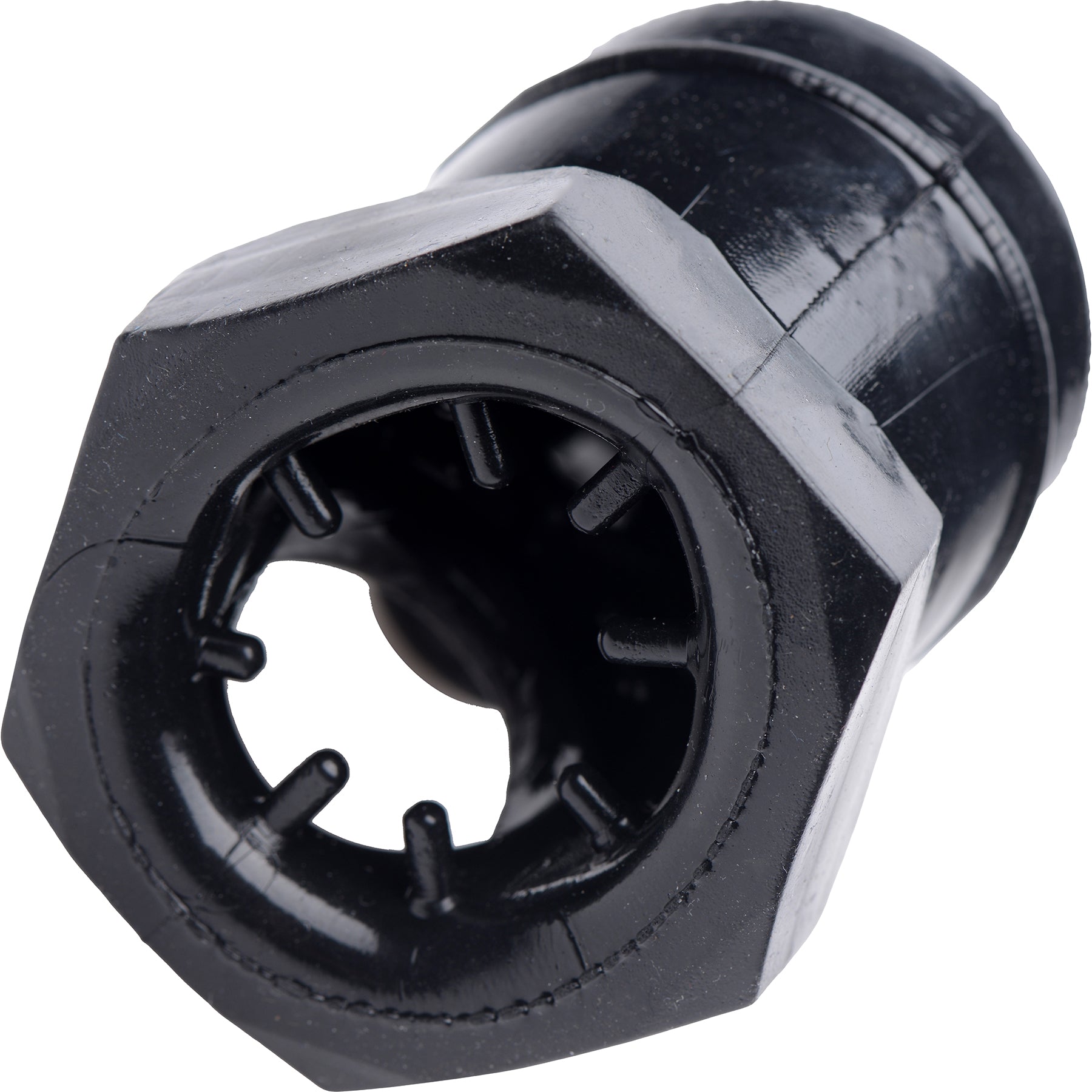 Master Series Detained Restrictive Chastity Cage With Nubs - Black