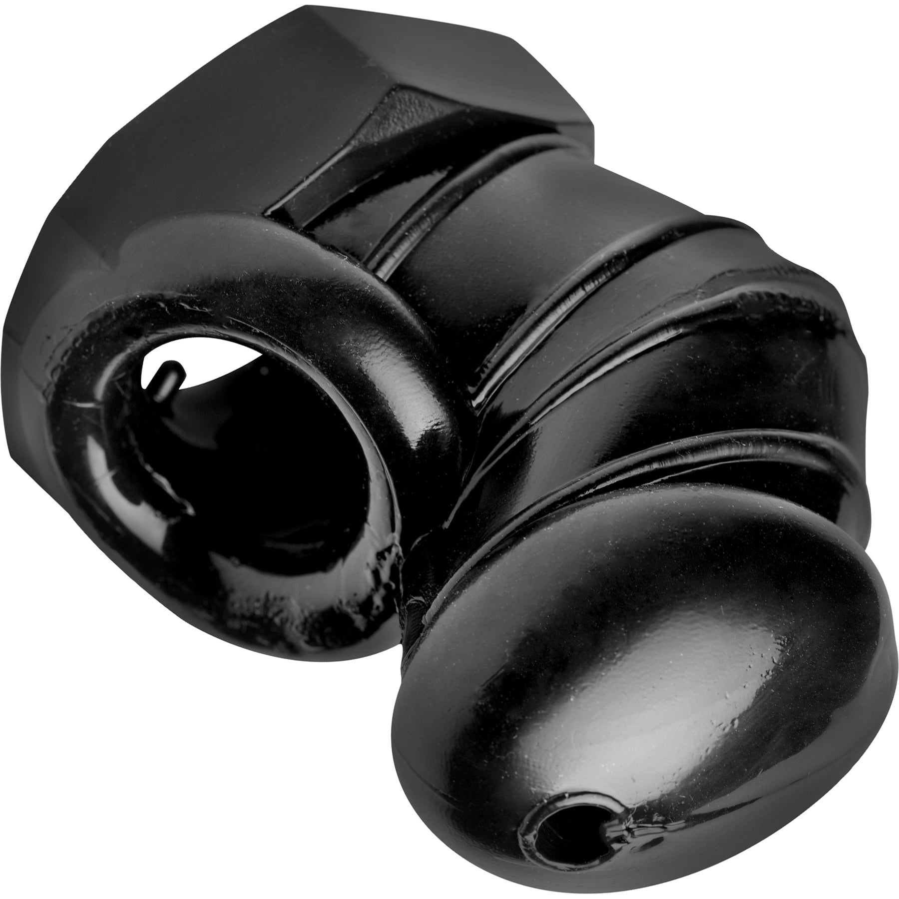 Master Series Detained Restrictive Chastity Cage With Nubs - Black