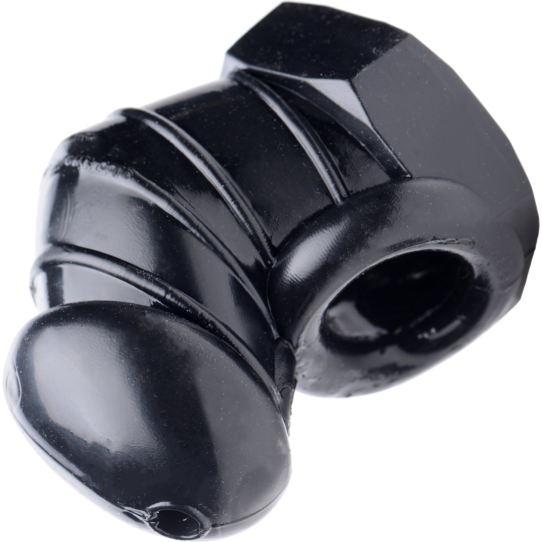 Master Series Detained Restrictive Chastity Cage With Nubs - Black