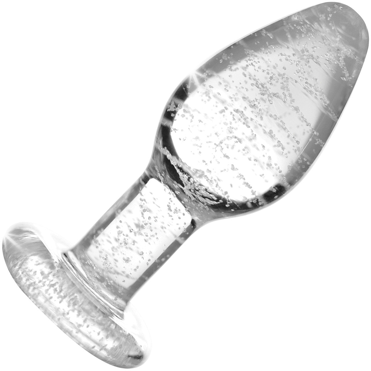 Booty Sparks Glow-In-The-Dark Glass Anal Plug - Small Booty Sparks Glow-In-The-Dark Glass Anal Plug - Small