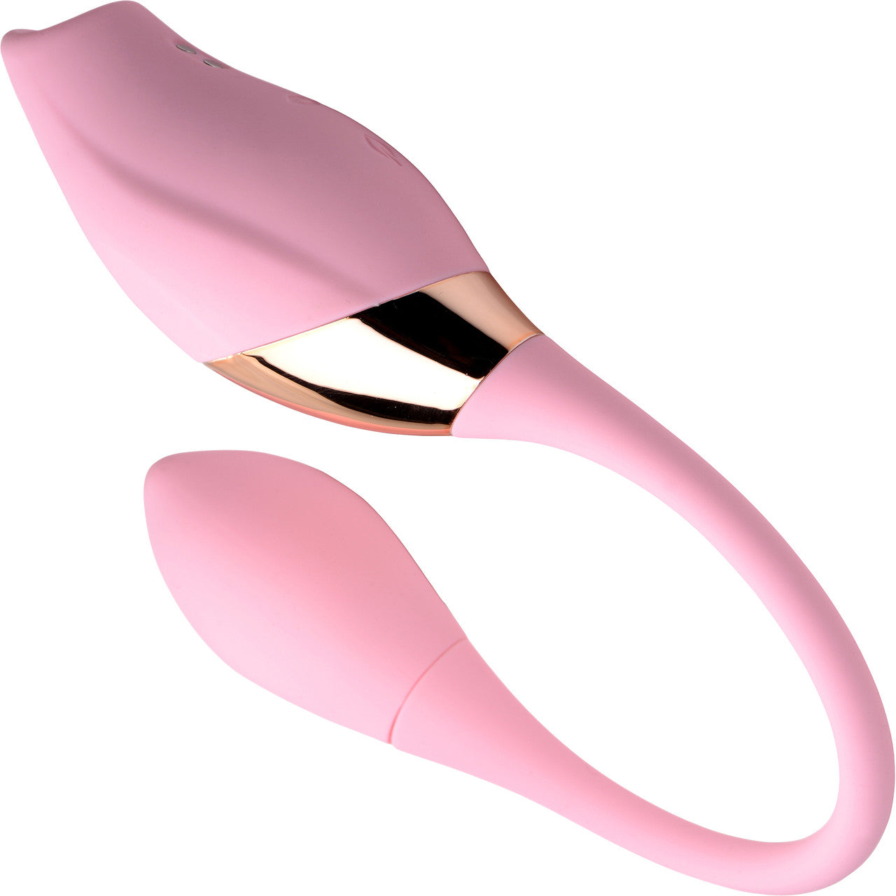 Shegasm 8X Tandem Plus Rechargeable Silicone Suction Clitoral Stimulator & Vibrating Egg - Pink