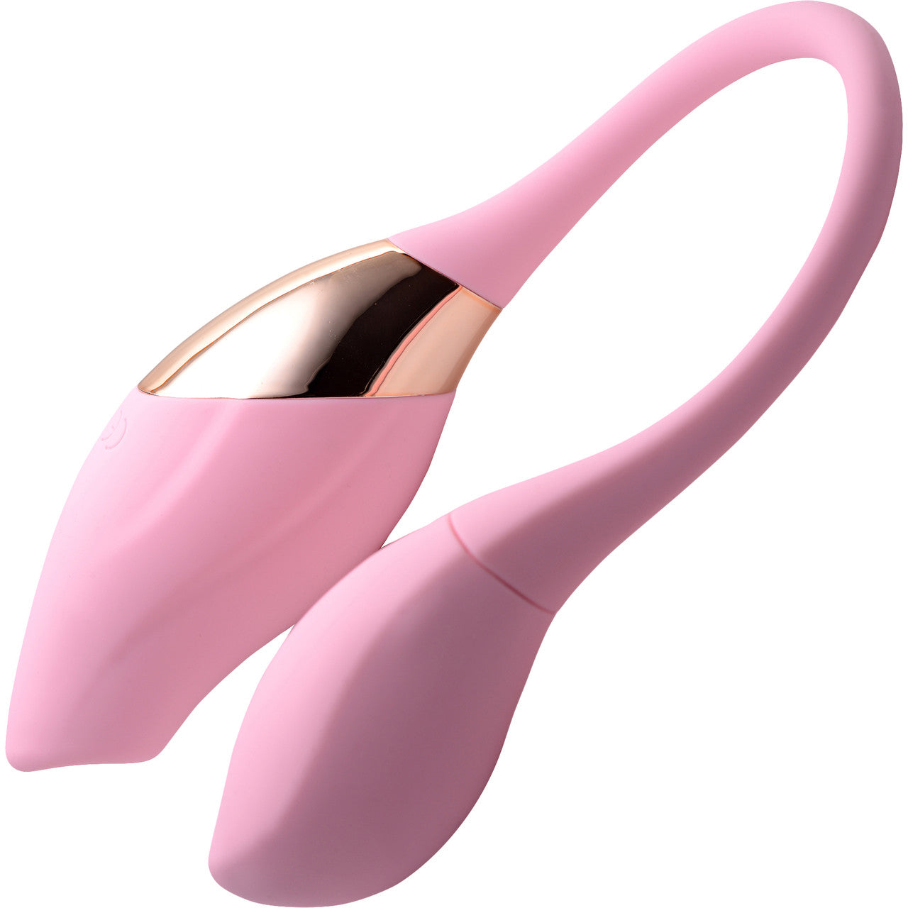 Shegasm 8X Tandem Plus Rechargeable Silicone Suction Clitoral Stimulator & Vibrating Egg - Pink