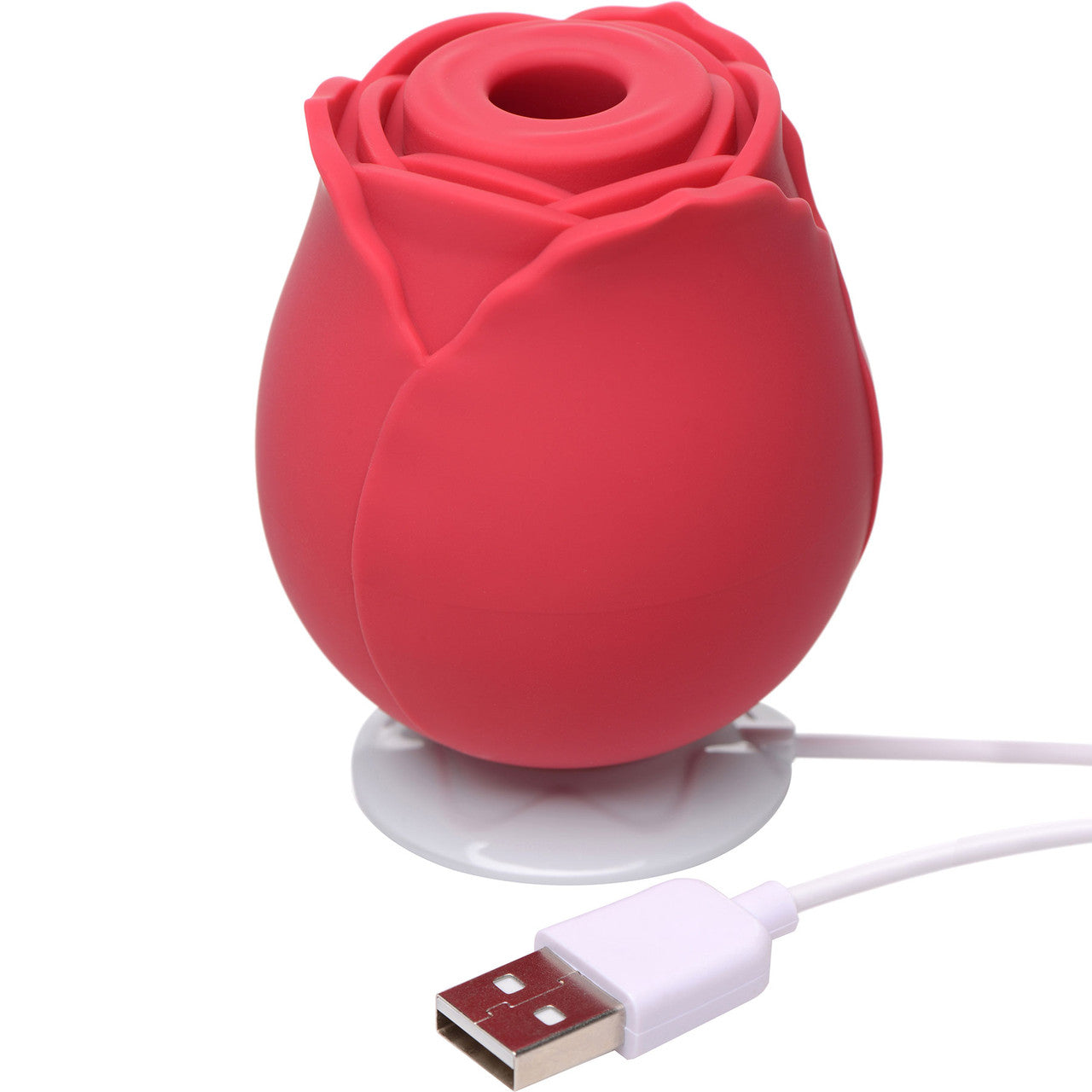 Bloomgasm Wild Rose Rechargeable Clitoral Pressure Wave Stimulator - Red
