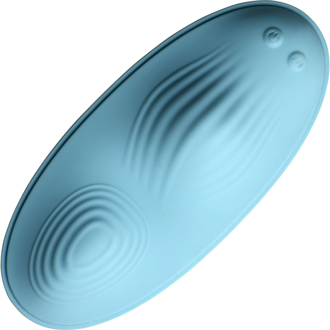 Inmi Wave Slider 28X Vibrating Silicone Waterproof Rechargeable Grinder With Remote - Blue