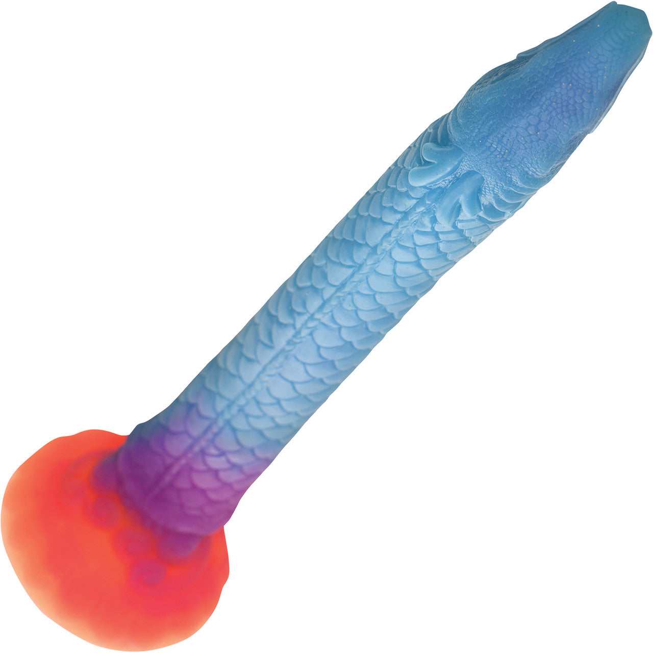 Makara Glow-In-The-Dark Snake 18.25" Silicone Suction Cup Dildo By Creature Cocks