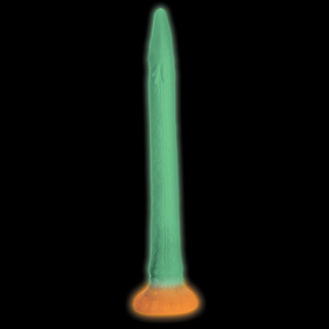 Makara Glow-In-The-Dark Snake 18.25" Silicone Suction Cup Dildo By Creature Cocks