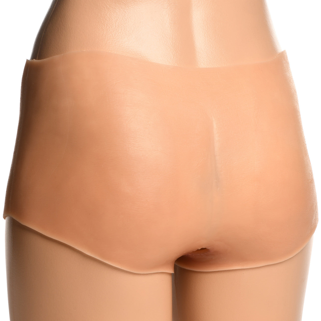Master Series Boner Briefs Silicone Wearable Penis Panties With Posable Dildo - Vanilla