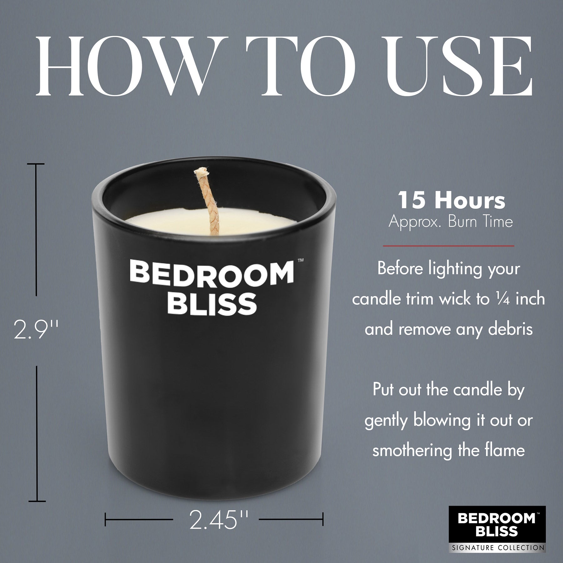 Bedroom Bliss Lover's Vanilla Scented Massage Candle