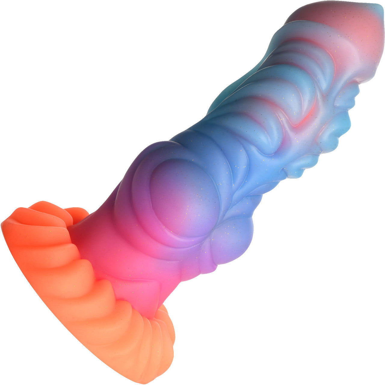 Alien Invader 8" Silicone Glow In The Dark Suction Cup Dildo By Creature Cocks