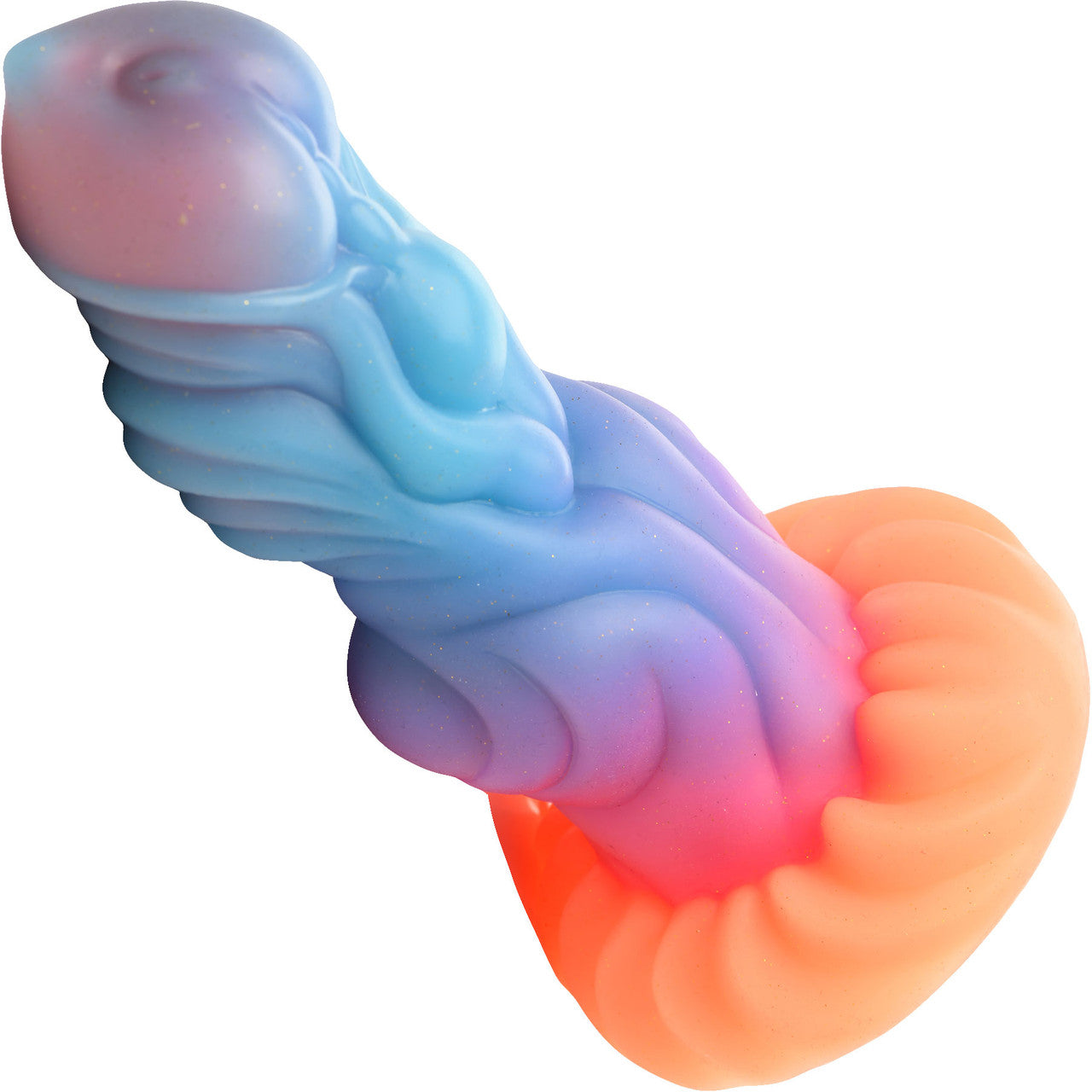 Alien Invader 8" Silicone Glow In The Dark Suction Cup Dildo By Creature Cocks