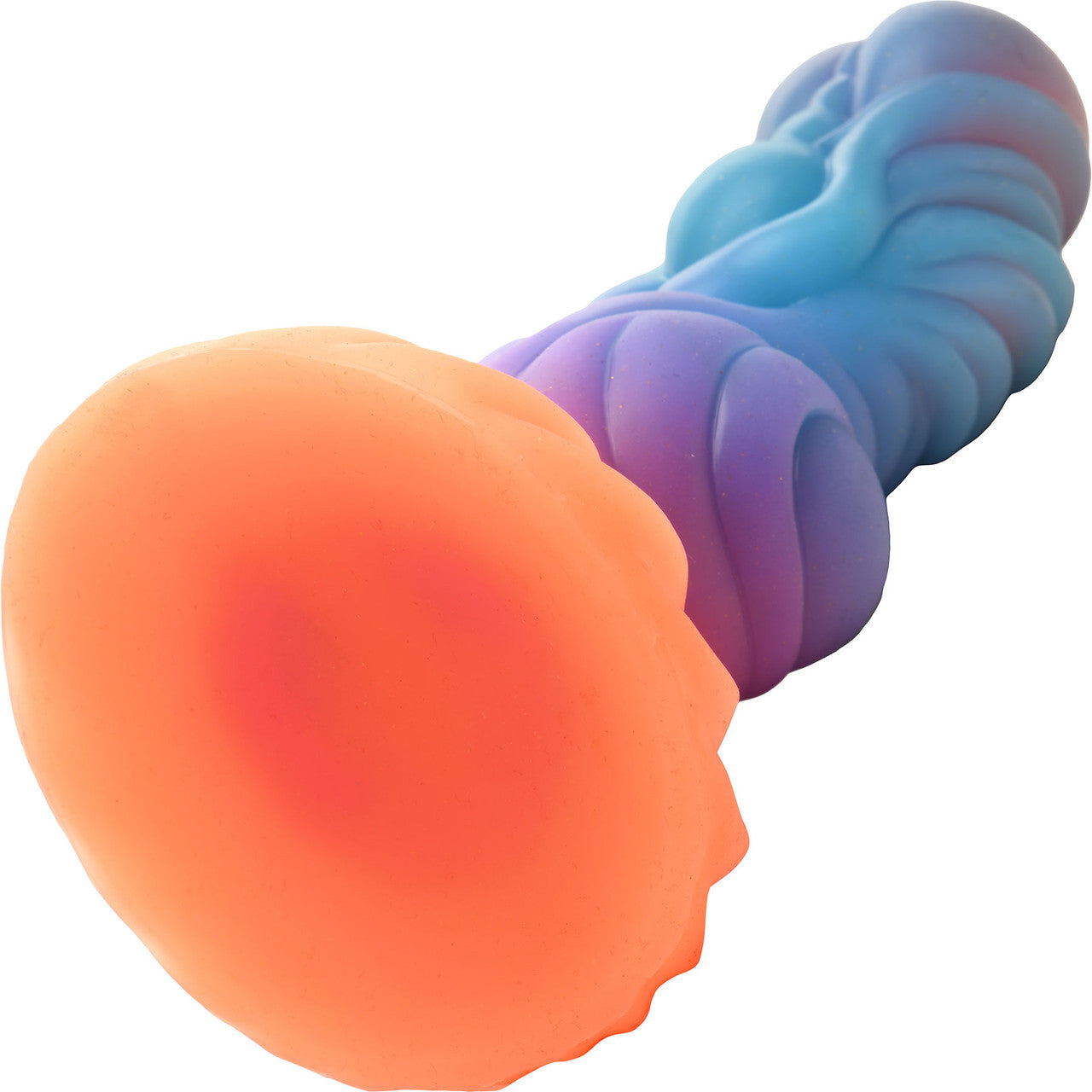 Alien Invader 8" Silicone Glow In The Dark Suction Cup Dildo By Creature Cocks