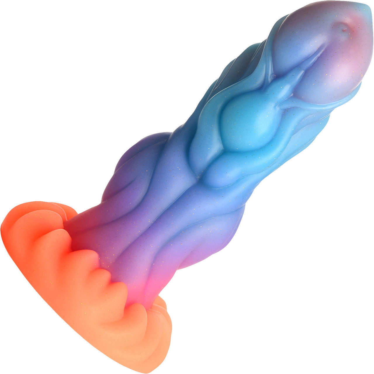 Alien Invader 8" Silicone Glow In The Dark Suction Cup Dildo By Creature Cocks