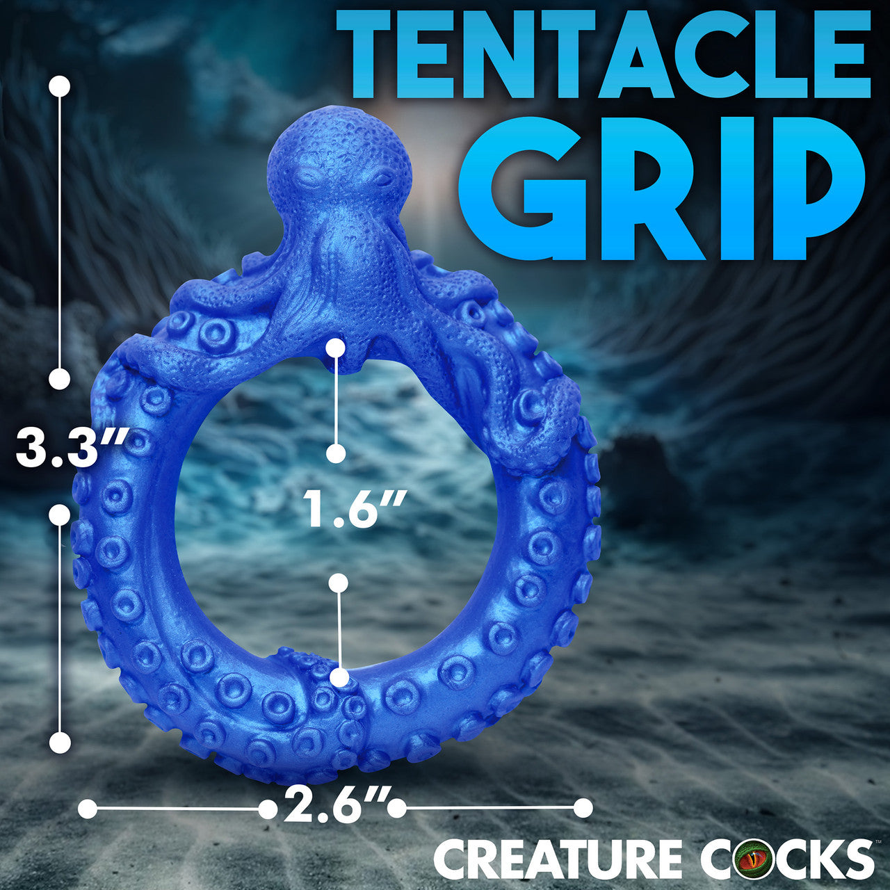 Poseidon's Octo-Ring Silicone Cock Ring By Creature Cocks