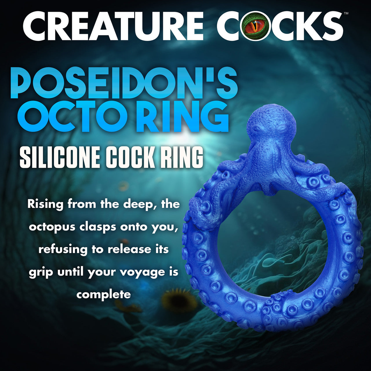 Poseidon's Octo-Ring Silicone Cock Ring By Creature Cocks