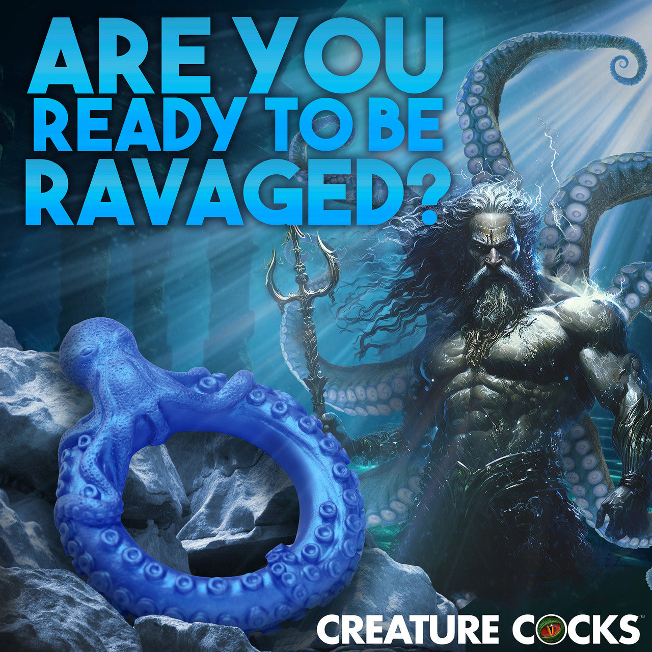 Poseidon's Octo-Ring Silicone Cock Ring By Creature Cocks