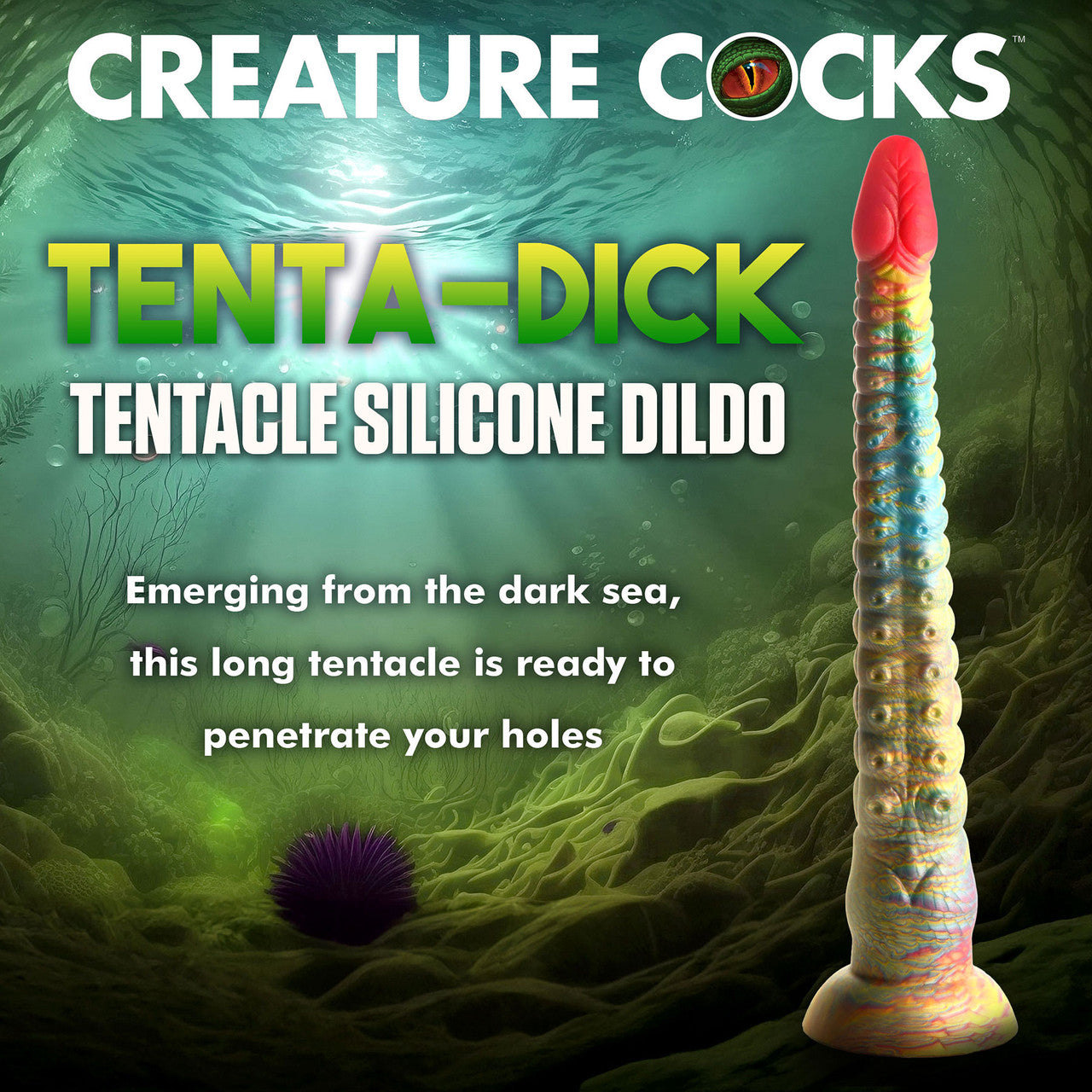 Tenta-Dick 12.5" Silicone Suction Cup Dildo By Creature Cocks