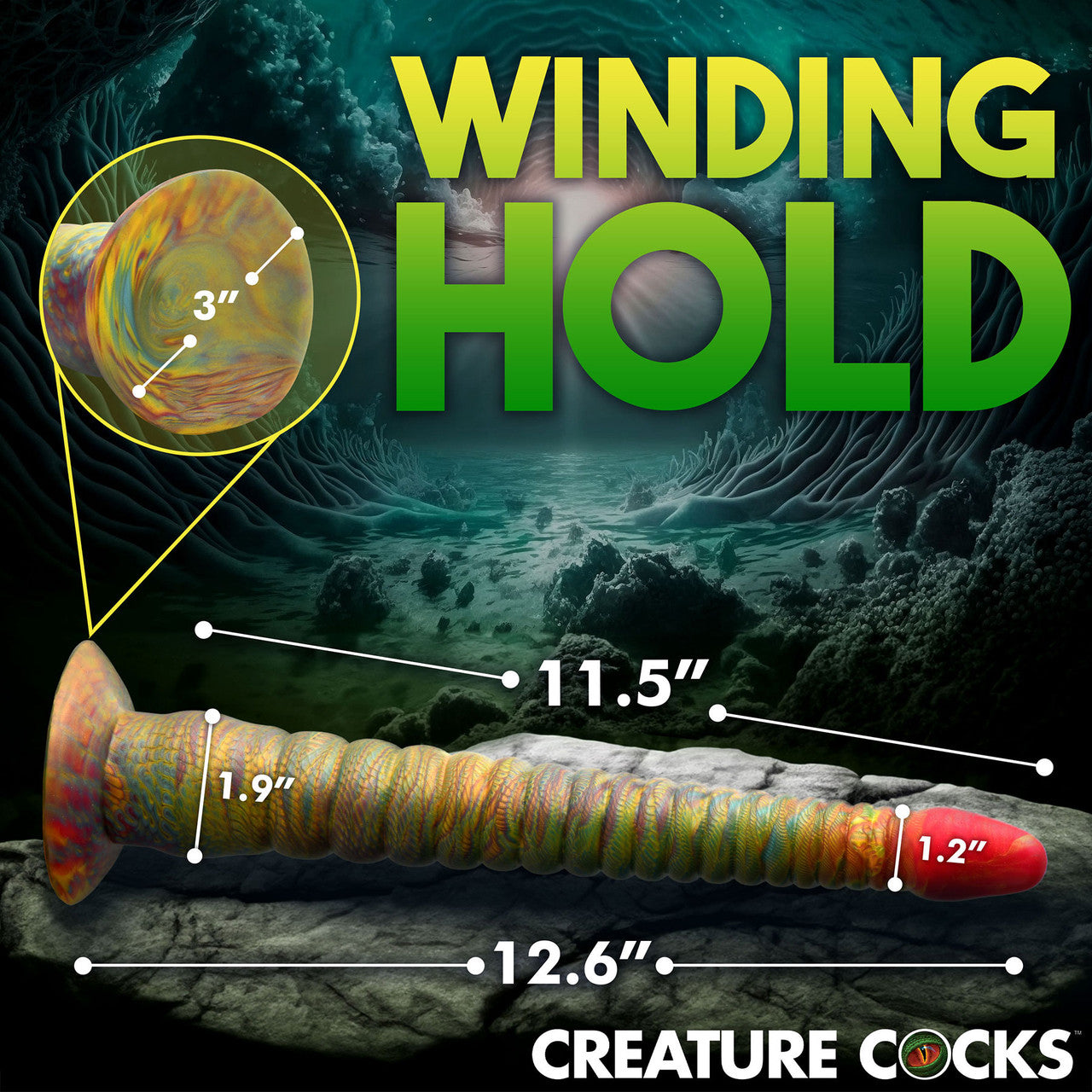 Tenta-Dick 12.5" Silicone Suction Cup Dildo By Creature Cocks