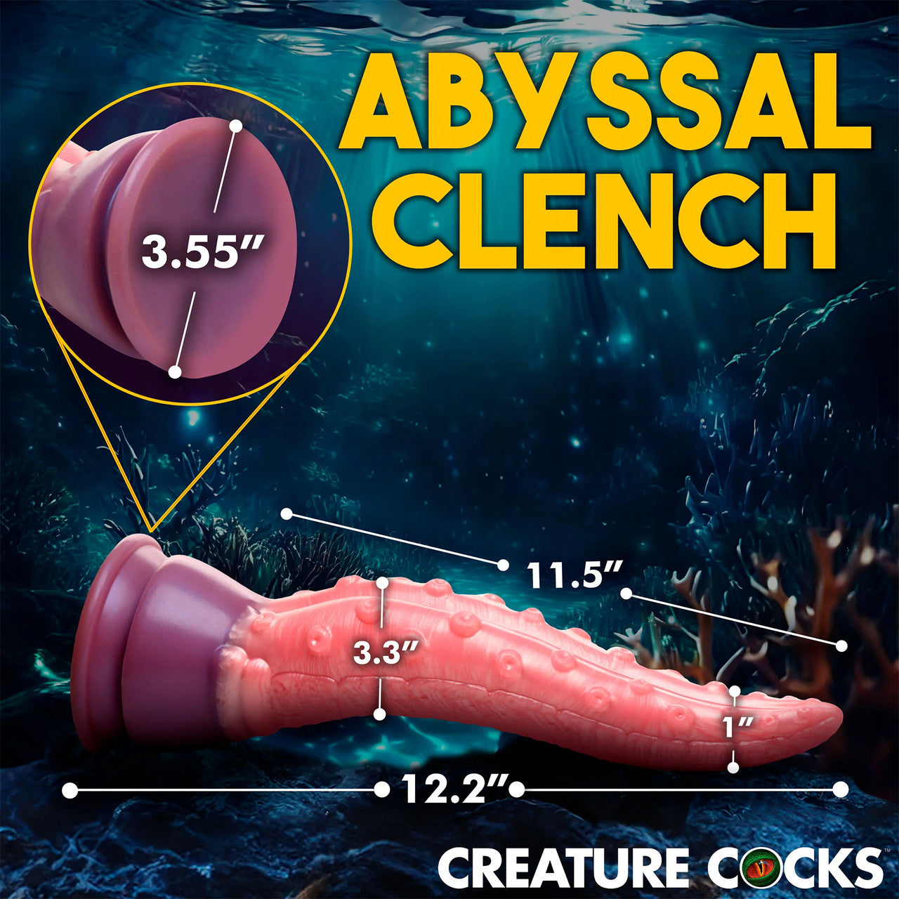 Octoprobe Tentacle 12.25" Silicone Suction Cup Dildo By Creature Cocks