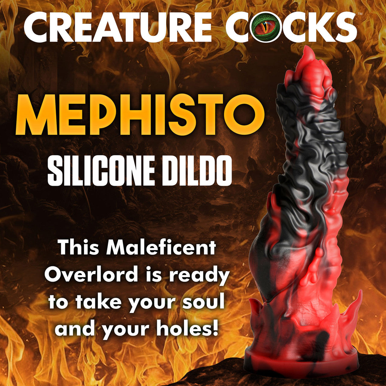 Mephisto 7.25" Silicone Suction Cup Dildo By Creature Cocks