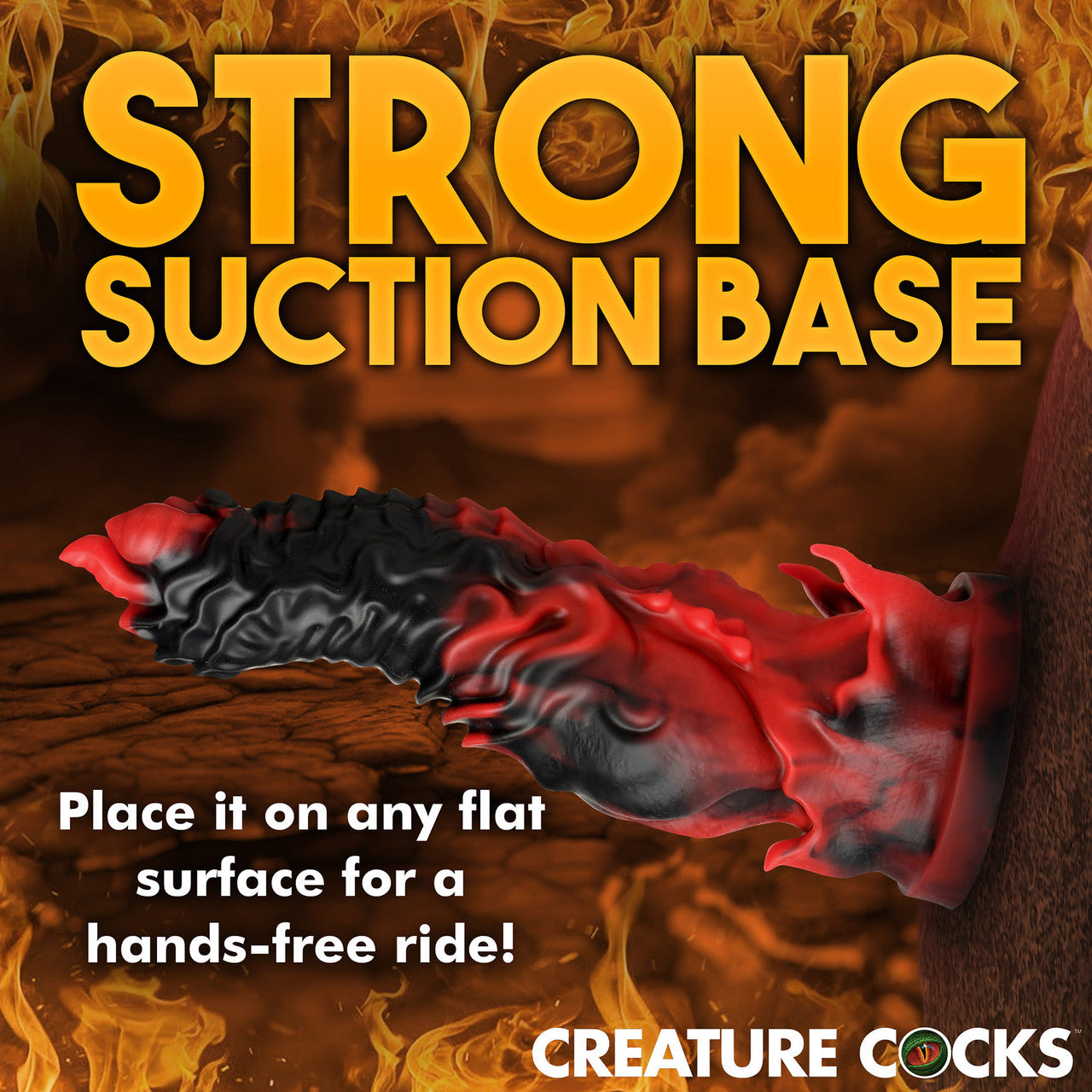 Mephisto 7.25" Silicone Suction Cup Dildo By Creature Cocks