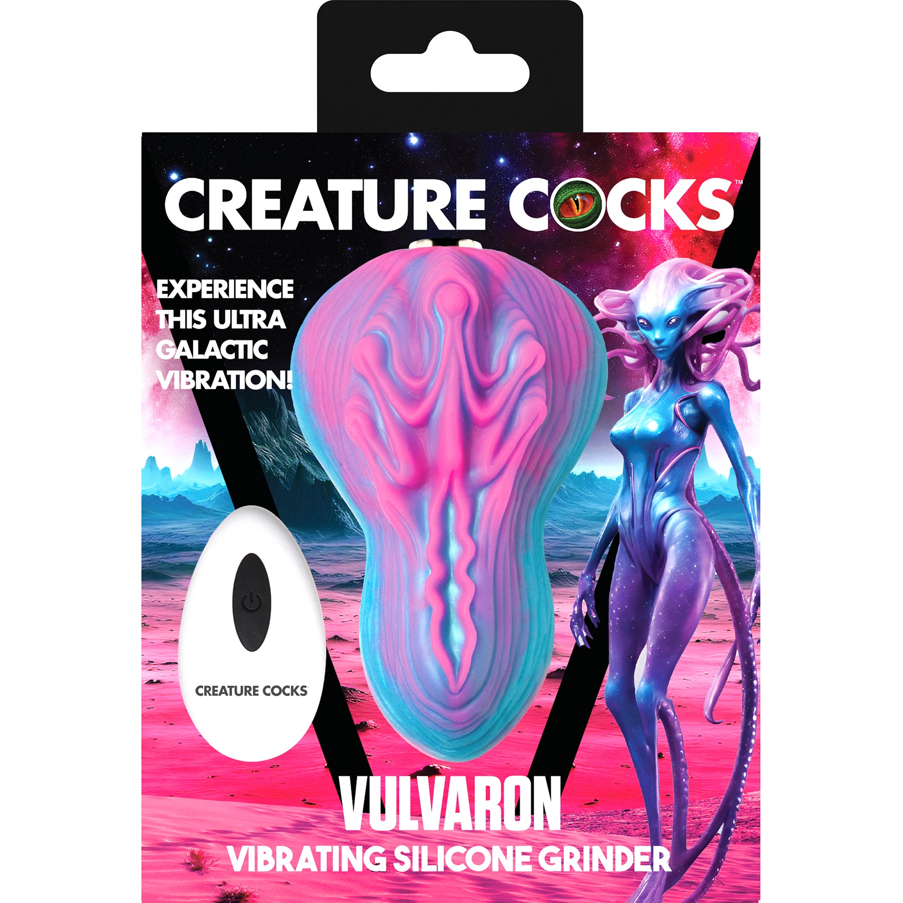 Vulvaron Rechargeable Silicone Vibrating Grinder With Remote By Creature Cocks