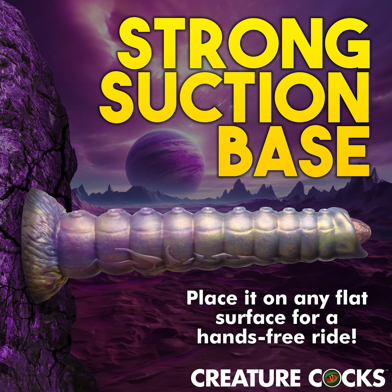 Deep Invader Tentacle 11.5" Silicone Ovipositor Dildo With Eggs By Creature Cocks