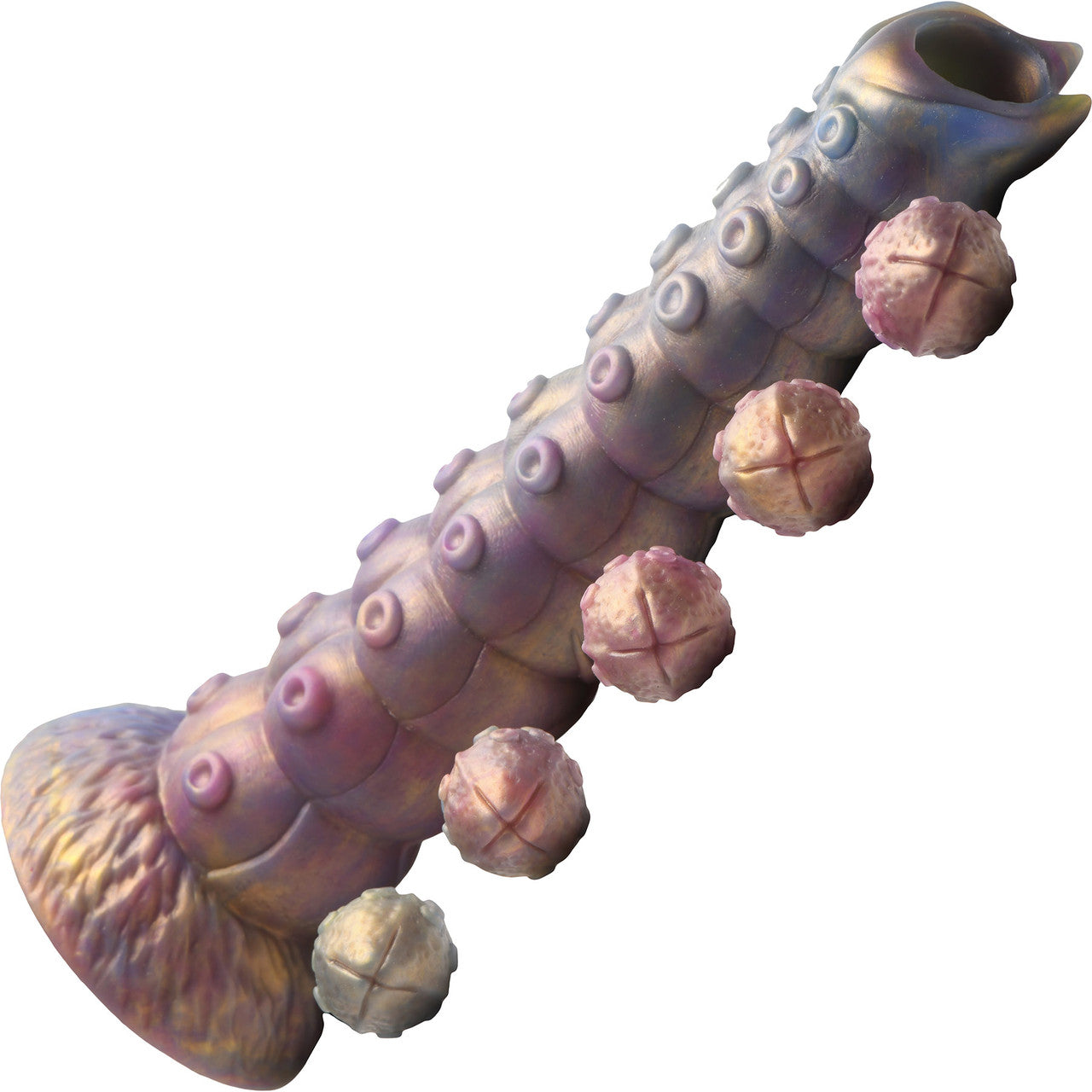 Deep Invader Tentacle 11.5" Silicone Ovipositor Dildo With Eggs By Creature Cocks