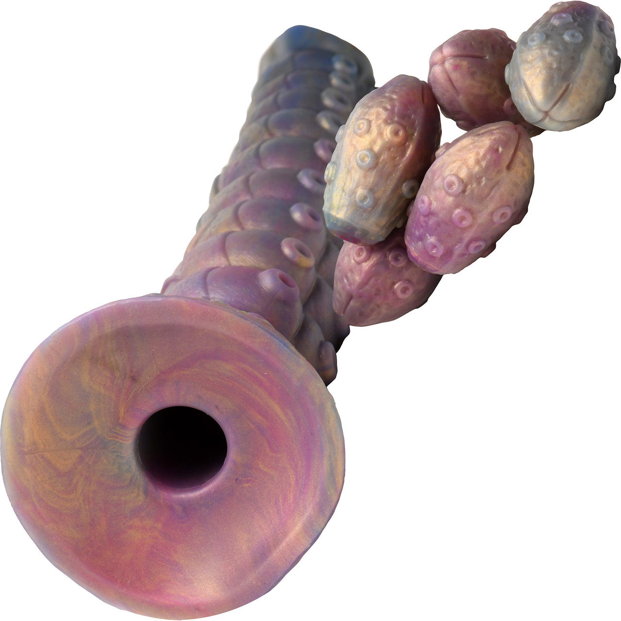 Deep Invader Tentacle 11.5" Silicone Ovipositor Dildo With Eggs By Creature Cocks