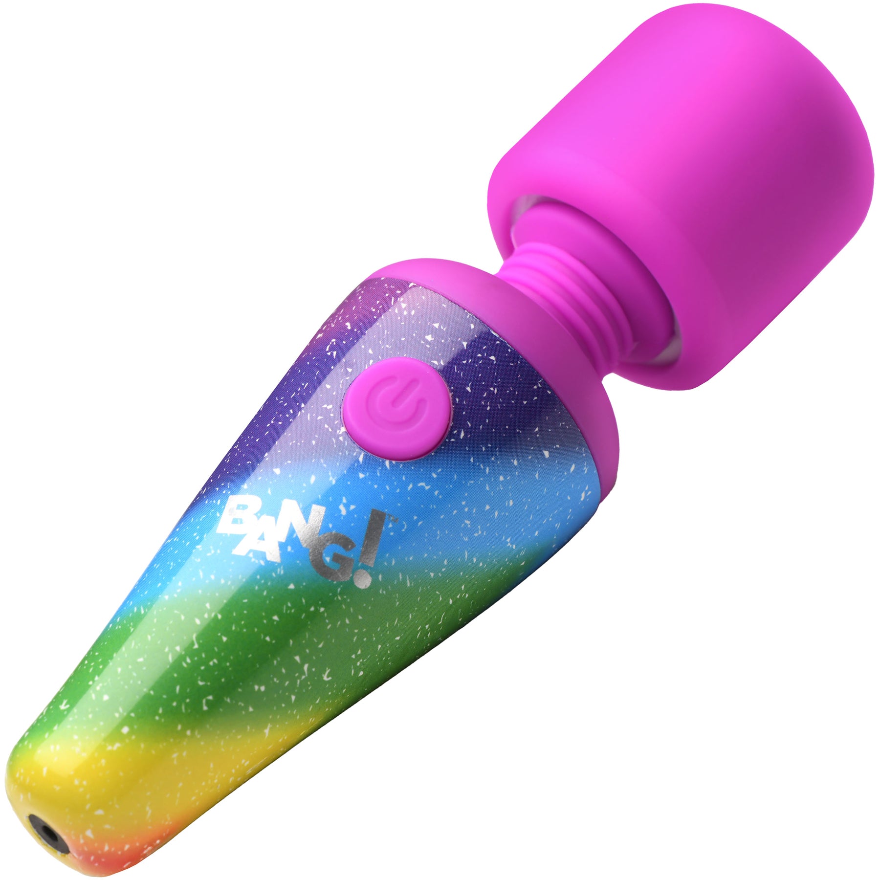Bang! Rainbow Mini Wand Rechargeable Silicone Vibrator Bang! Rainbow Mini Wand Rechargeable Silicone Vibrator