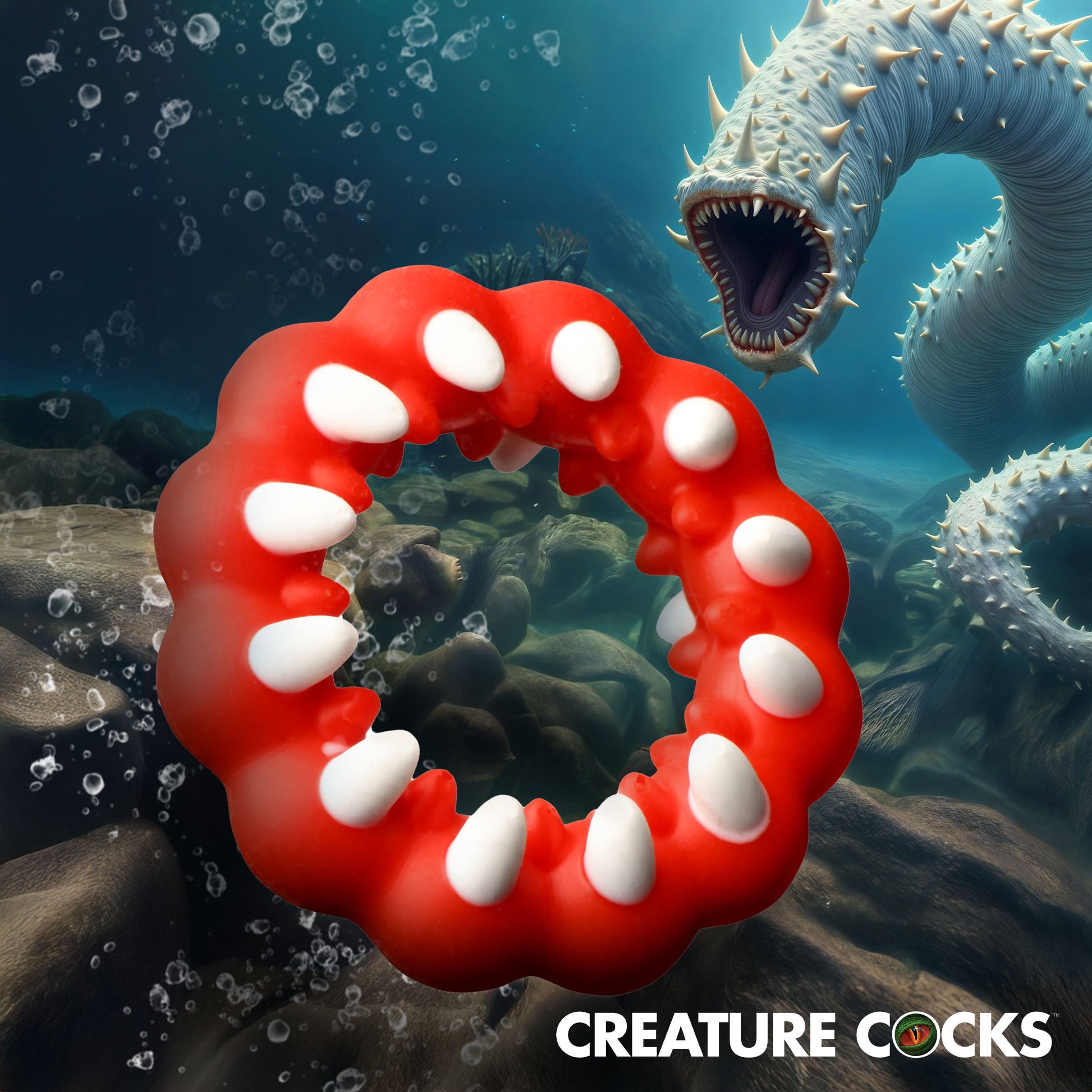 Fangs Silicone Cock Ring By Creature Cocks