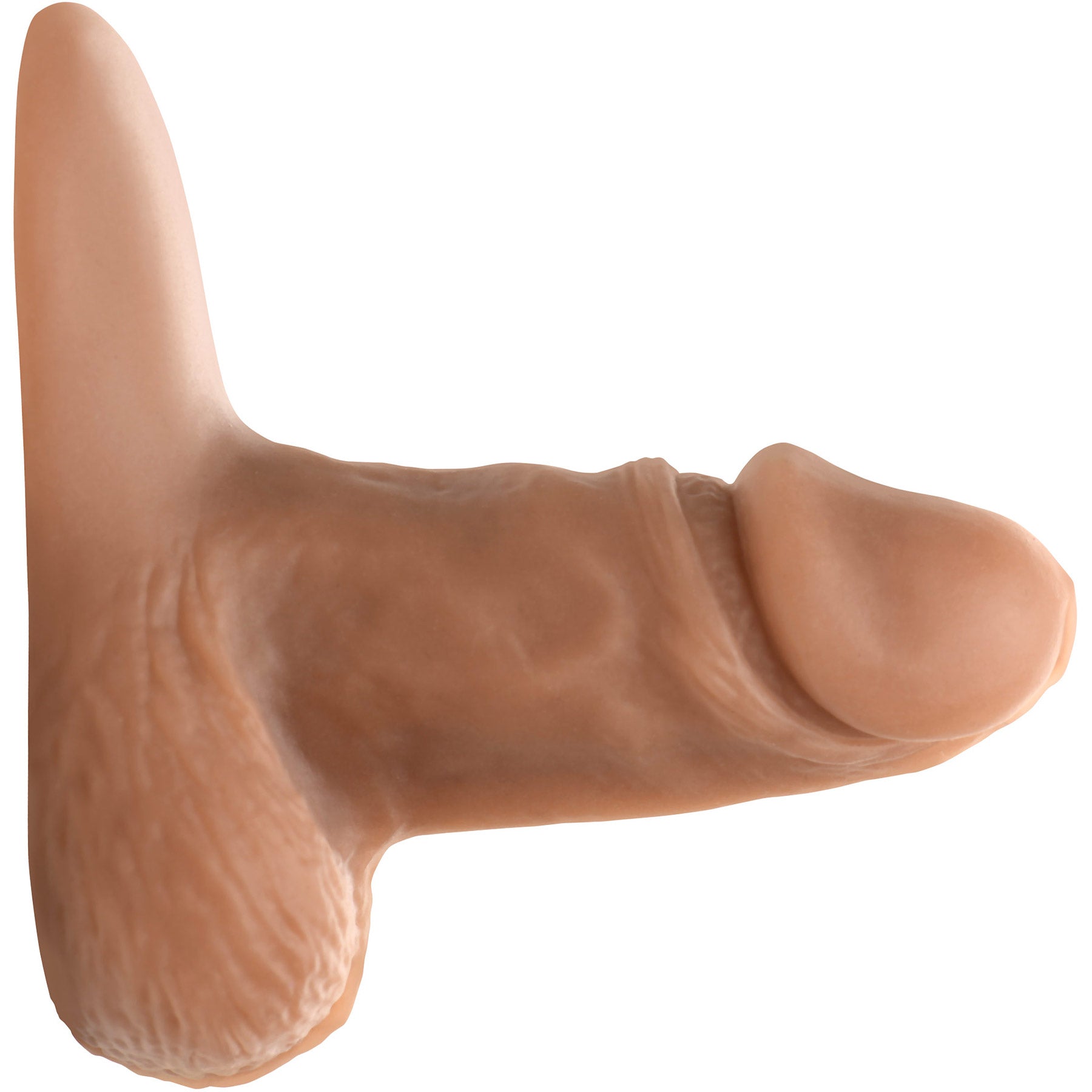 Strap U 3.6" Silicone Packer Dildo - Caramel