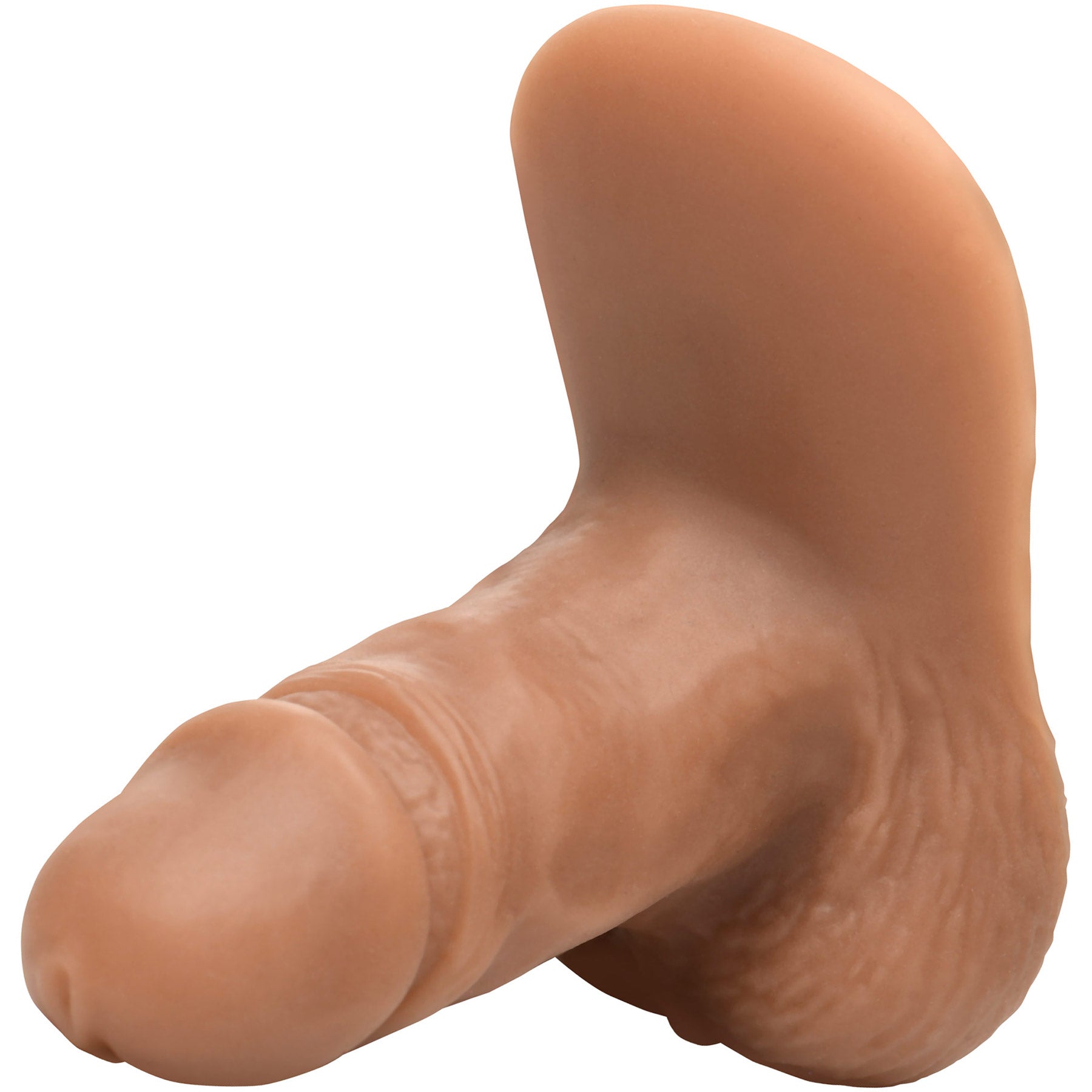 Strap U 3.6" Silicone Packer Dildo - Caramel
